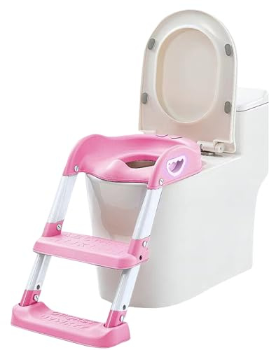 Portable Toddler Potty Training Seat with Step and Handles