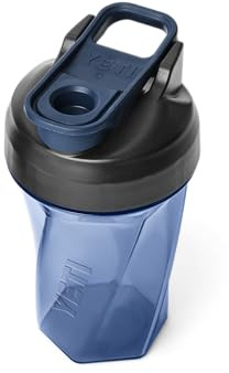 YETI Yonder 20 oz (591 ml) Shaker Bottle with Whisk-Free Helimix Technology, Leakproof Gym Bottle with Covered Spout & Quick Access Cap, Durable and Dishwasher Safe, Navy
