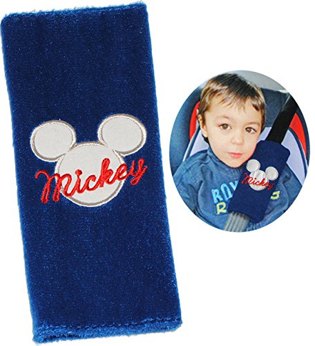 alles-meine.de GmbH Gurtschoner/Gurtpolster - Mickey Maus - Gurtschutz - für Sicherheitsgurt als Gurt Polster - für Auto/Kindersitz - Schoner Autositz - Kinder Jungen - M..
