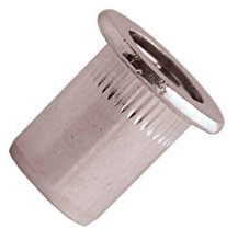 Scell-it END0430 - 200 Tuercas Embutir Dentadas, Tuercas para Engarzar (Acero Inoxidable, A2 TP, D, M4 x 11 mm)