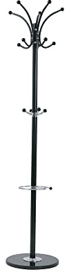 Compactor Klädstativ, Klädhängare Stående, svart, 38 x 170,1 cm