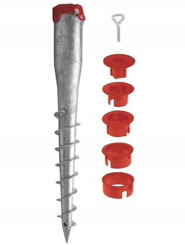 Mark Picchetto da terra con tassello a vite, manicotto per pavimento, 24-60 mm, lunghezza: 55 cm