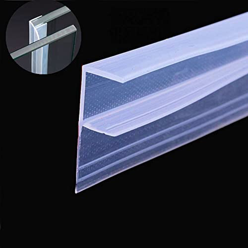 Joint De Porte De Douche, Joint Douche Courbé, F H U Forme Joint De Douche, Joints De Porte En Verre En Silicone Durable, Pour Cabine De Douche Paroi De Douche En Verre (3m F-shaped,10mm)