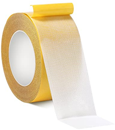 50mm Nastro Biadesivo Extra Forte in Tessuto, Resistente Super Adesivo Nastro Biadesivo Multifunzionale Nastro di Montaggio Biadesivo per Casa Ufficio Scuola Artigianato (Lunghezza 20m)