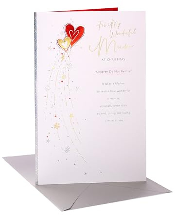 UK Greetings Weihnachtskarte für Mama – Herzliches Design
