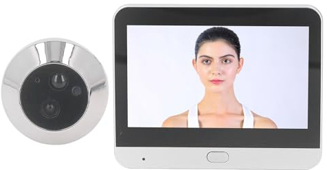 Visor de Puerta Digital, Cámara de Mirilla, Detección de Movimiento, Gran Angular de 120 Grados, Instantánea Automática para Oficina