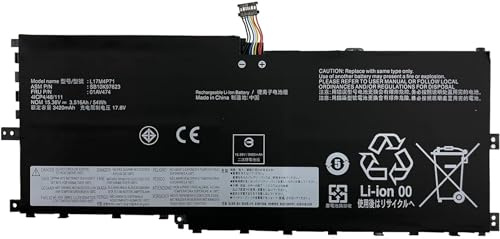 ASKC L17M4P71 01AV474 Laptop Battery for Lenovo ThinkPad X1 Yoga 3rd Gen 2018 Model 20LD001KUS Series L17M4P73 L17C4P71 01AV499 01AV475 02DL003 SB10K97623 SB10K97624 SB10K97638 54Wh