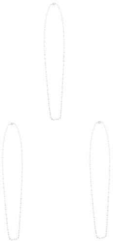 SOIMISS 3stücke Brillenkette Mit Perlen Und Kristallen Verstellbare Maske Und Sonnenbrillen Stilvolles Accessoire Für Damen Und Herren Einsetzbar Für Brillen Und Masken