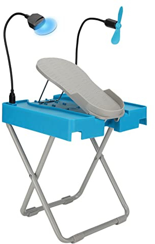 Zhangpu Pediküre-Fußstütze mit LED-Lüfter und Lupe, Verstellbarer Pediküre-Hocker, Fußpflegeplattform für Schönheit, Salon, Spa und Zuhause
