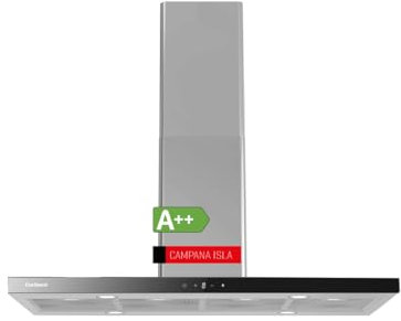 Corberó - Hotte île | 1200 cm | RODAS12000 | Débit 1000 m3/h, 3 vitesses, filtre aluminium 3 couches, filtre charbon | E. Énergie A++ | Inox