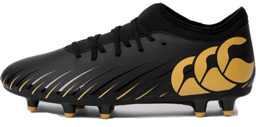 Canterbury Scarpe da rugby unisex CCC Speed Falcon Firm Ground Team, Nero, 40 EU