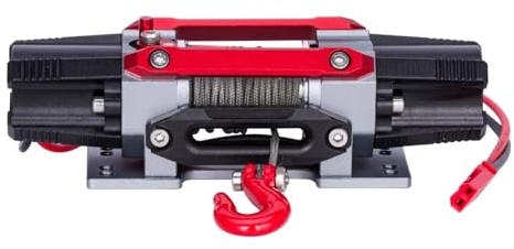 GTVNPOA para TRX4 para SCX10 para D90 1/8 1/10 Motor Dual Metal Simulado Cabrestante RC Piezas De Mejora Accesorios Piezas Coche Teledirigido