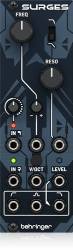 Behringer SURGES Liquid Multi-Mode Filter für Eurorack Modular Synth, 12dB/Oct Analog Filter, Vintage Sound, LFO, Envelope Follower, CV Control, Perfekt für Musikproduktion & Sound Design