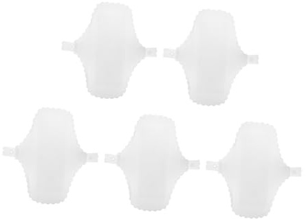 DECOMELODY 5 Stück Wiederverwendbare Baumwoll stoffbinden Schnelltrocknend Leichte Menstruationspads mit Auslaufsicherem Schutz Atmungsaktiv und Nachhaltig für Damen bei Tag und Nacht