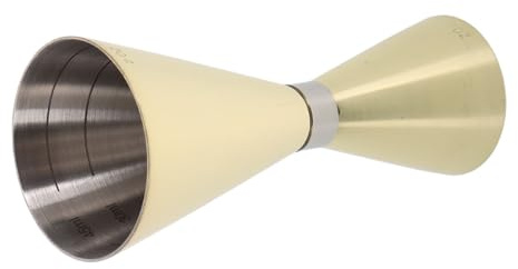 Uonlytech Double Jigger Acier Inoxydable avec Mesures Précises Intérieures Tasse à Mesurer Bar à Cocktail Japonais Ergonomique pour Barman