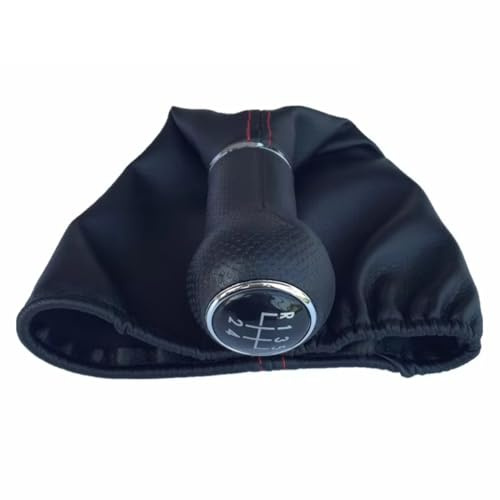 Qsnfda Auto Schaltknauf 1991-1998 Für Für Golf 3 Für Jetta MK3 1993-1998 5/6 Geschwindigkeit MT Auto Schaltknauf Hebel Stick Schaltknauf PU Leder Schaltknäufe(Type3)
