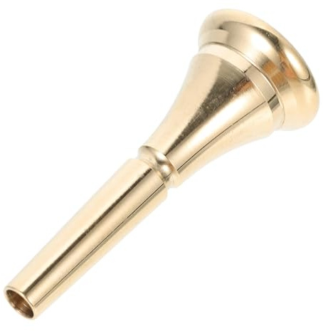Kupfer Französisches Horn Mundstück in Gold, Kreatives Design | Ersatzteil für Instrument, Glatte Klangfarbe, Leicht zu Reinigen, für Fortgeschrittene und Profi Spieler