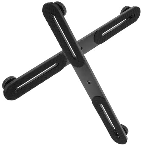 DIYEAH Supporto per Flash a T Regolabile Barra di Estensione Doppia, Staffa per Microfono Attacco Fotocamera e Cuscinetto Antiscivolo, Set da 2 Pezzi per Accessori Fotografia e Video