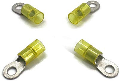 eXODA Kabelschuhe 16mm2 bis 25mm2 M8 isoliert 4x Ringösen für sichere Verbindungen geeignet für diverse Anwendungen und Kabeldurchmesser ideal für Ihre Projekte