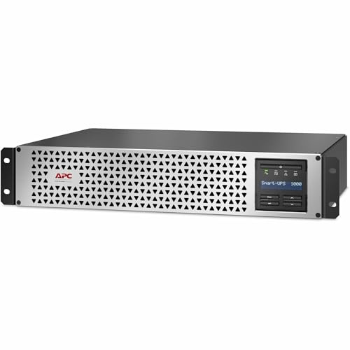APC Smart-UPS 1000VA Lithium Ion UPS with SmartConnect, SMTL1000RM2UC, Pure Sine Wave, Short-Depth 120V Uninterruptible Power Supply
