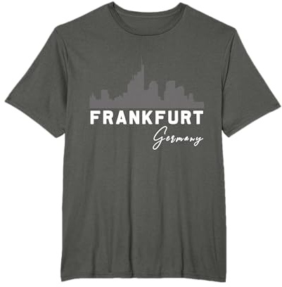 Frankfurt Skyline Souvenir Hessen Städtetrip Deutschland T-Shirt