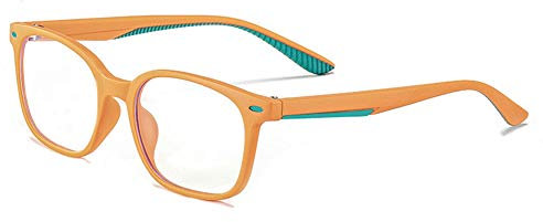 Ototon - Occhiali anti luce blu per bambini, montatura ultra leggera, TR90, anti fatica, filtro UV, occhiali da computer per ragazze, ragazzi, videogiochi