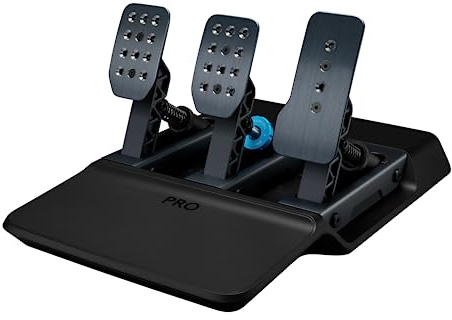 Logitech G PRO Racing Pedals - Racing Simulator Pedals with 100kg Load Cell Brake, Fully Customizable, Swappable Springs & Elastomers, Modular Design
