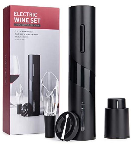 Sacacorchos eléctrico Portátil，Mafiti MD700 Abridor eléctrico de botellas de vino，Ideal para reuniones familiares, bares y regalos (1 pack)