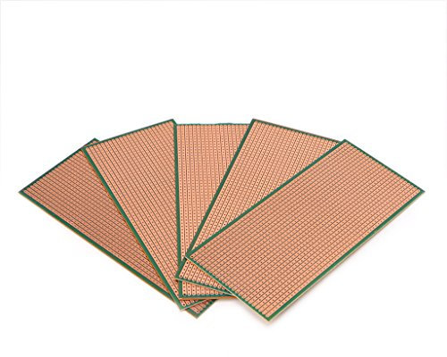 ehbn9 5 Pcs 6.5x14.5cm Stripboard Veroboard Uncut PCB Platine Single Side Circuit Board