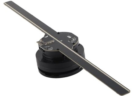 Projecteur de Ventilateur D'affichage Publicitaire Hologramme 3D, 224 Perles Lumineuses LED, Ventilateur D'affichage LED de Salon Professionnel 800x480P, Ventilateur Holographique 3D