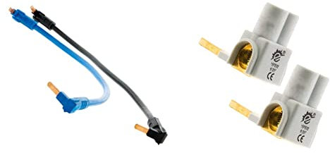 Zenitech-2 cordons de repiquages (phase + neutre) & Lot de 2 Bornes de raccordement horizontales