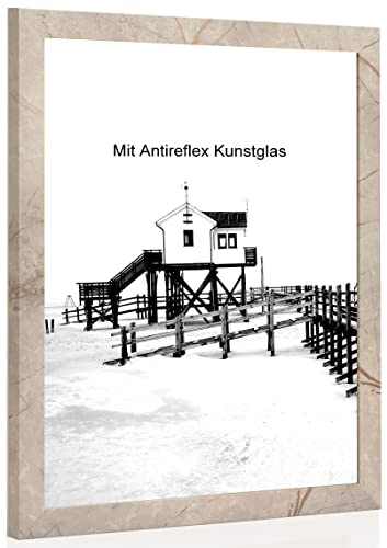 Bilderrahmen Calisto mit Antireflexglas - Bildgröße 75x98 cm - Leistenbreite 30mm