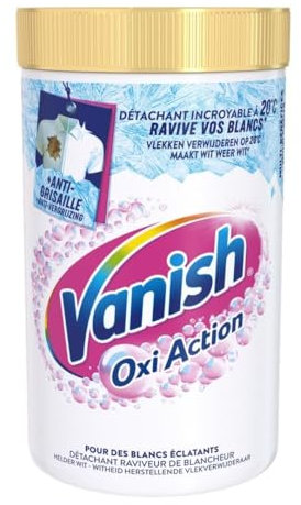 Vanish Oxi Action Booster de Blancheur Détachant Textile & Raviveur de Blancheur Poudre - Pot de 1,41 Kg