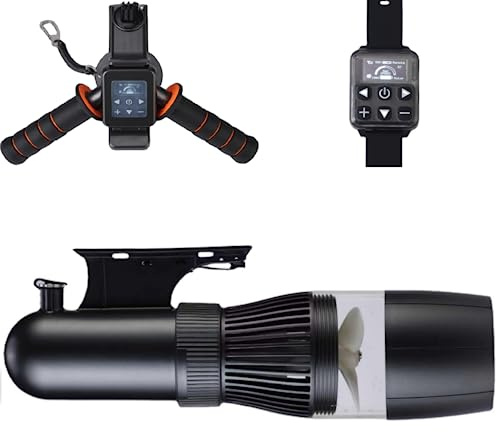 Elektrischer Unterwasser-Scooter, 500 W, 40 m freies Tauchen, Schnorcheln, Seescooter, bürstenloser Motor, 60 Minuten, abnehmbarer Akku, Wasserroller für Pool (4400 mAh)