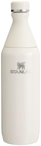 Stanley All Day Slim Bottle 20 oz | Twist On Lid with Leakproof Seal | Slim Design for Travel & Gym | Insulated Stainless Steel | BPA-Free | Cream