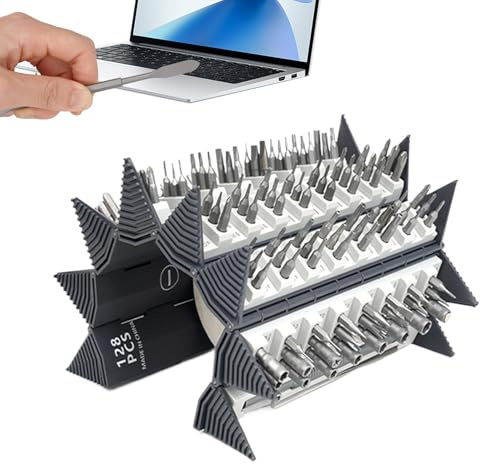 Set di cacciaviti arrotolabili | Set di cacciaviti magnetici 128 in 1 - Set di punte multiple, kit di strumenti di riparazione portatile per orologi