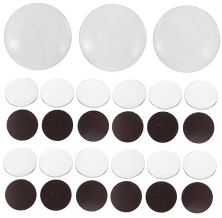NUOBESTY Runde Kühlschrankmagnete Aus Klares Minimalistische Bastelmagnete Mit Klebstoff DIY-kühlschrankmagnete Für Whiteboard-oberflächen Dekorative DIY-Magnete Klebrige Magnetpunkte