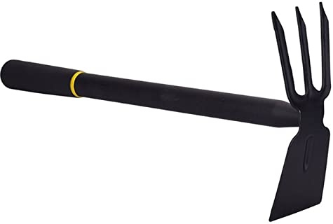 Hoe Garden Tool 2 in 1 Double Hoe Small Gardening Tools Powerful Hoe Scarifier Hand Tool Comfortable Handle Steel Head
