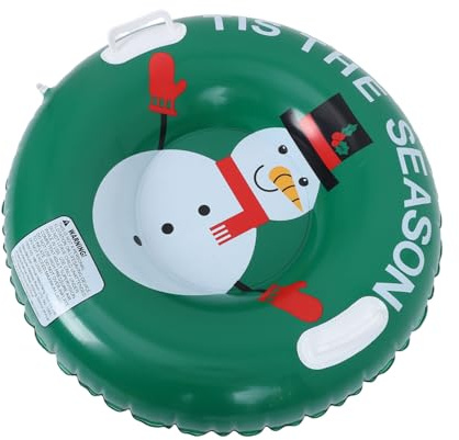 Abaodam Tube Gonfiabile di Neve Robusto con Fondo Rinforzato e Maniglie Tubo da Slittino Spesso e Portatile per Adolescenti e Adulti per Attività Invernali all Aperto