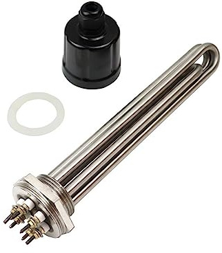 DN32 Electrical Heating Element SUS304 Immersion Water Heater 3kw/3.75kw/4.5kw/6kw/9kw(Heater only,3KW)