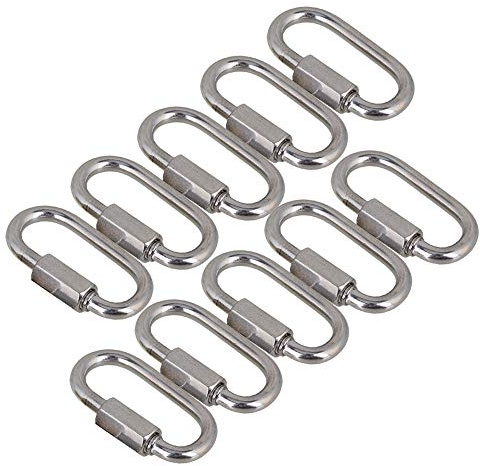 Mxfans 10PCS Silver 304 Stainless Steel M3.5 Link Chain for Quick Fastening
