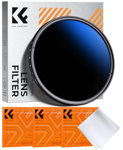 K&F CONCEPT 49mm Variable ND Lens Filter ND2-ND400 (1-9 Stops) Ultra Slim
