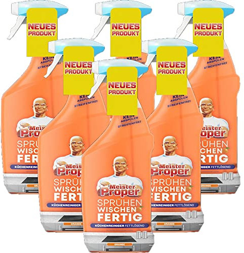 6er Pack Meister Proper K?chenspray K?chenreiniger Spray f?r strahlenden Glanz und frischen Duft 800ml