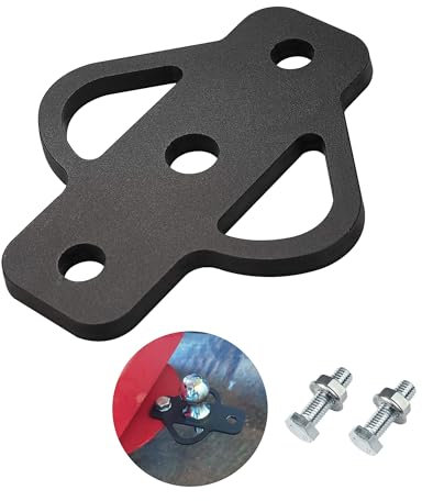 3-Way Trailer Hitch Adapter Steel Hitch Mount with Bolt for ATV Lawn Mower Golf Cart Yard Cart Garden Tractor Flat Towing Tow Ball Mount (1)