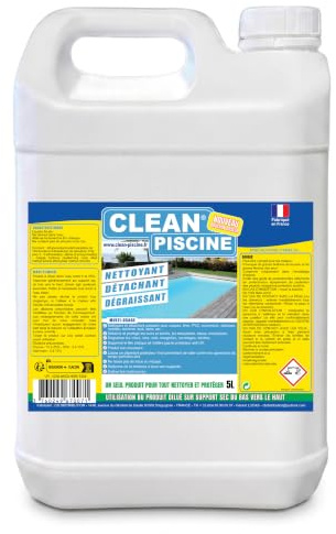 Clean Piscine Nettoyage Piscine Spa Multi-Usage 5L | Qualité supérieure, Nettoie, détache, dégraisse et protège, Intérieur et extérieur, Biodégradable à 98%