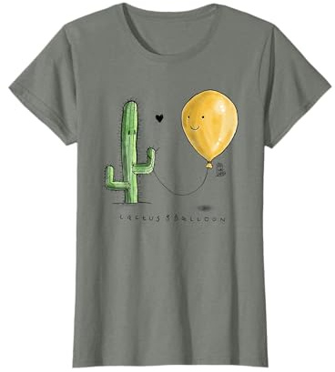 cactus & balloon Maglietta