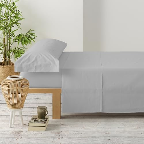 Degrees home Premium – Juego de Sábanas 105x190 cm 3 Piezas: Sábana Bajera Ajustable, Encimera y Funda de Almohada 105X45 – Microfibra Cepillada, Suave, Oeko-Tex Certificado