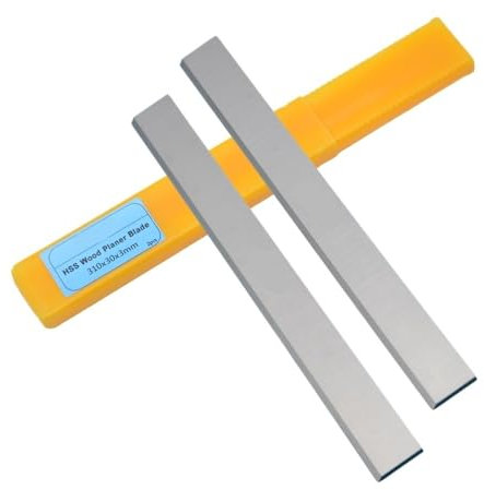 JWOO HSS-Holzhobelmesser, 310 x 30 x 3 mm, nachschärfbar, Dickenhobel-Set, Jointer, Holzbearbeitung, Elektrowerkzeug-Zubehör, 2 Stück