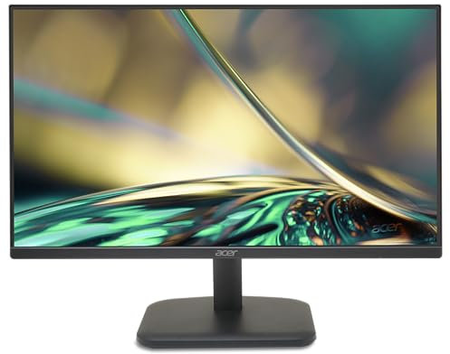 Acer EK241YEbi, Écran PC 24 Full HD IPS, 100Hz HDMI/75Hz VGA (1920x1080, 16:9, FreeSync, 1ms VRB, 250 Nits, Comfyview, BlueLightShield, Flicker-Less, 1xVGA/1xHDMI 1.4) Moniteur PC, Couleur Noir