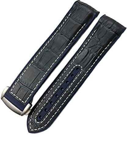 FNDWJ Uhrenarmband für Omega Seamaster 300 AT150 Speedmaster 8900 PlanetOcean Seiko Lederarmband, 19 mm, 20 mm, 21 mm, 22 mm, 19 mm, Achat